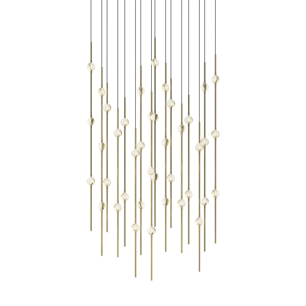 Aries 24" Square LED Pendant (2700K) w/20' Cords