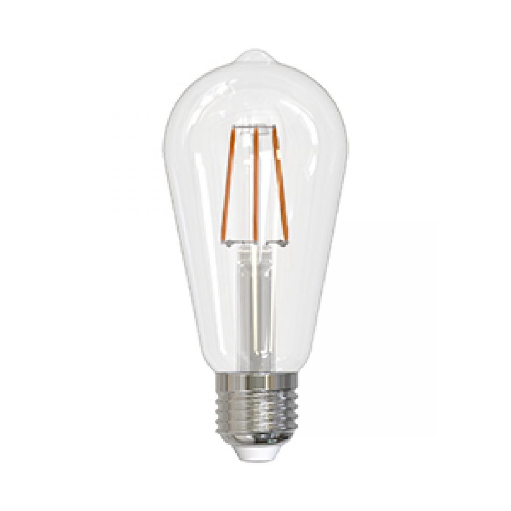 LED Filament Lamp ST19 S3 E26 Base 4.5W 320Â° 120V 30K Clear Oblique Dim 450LM Standard