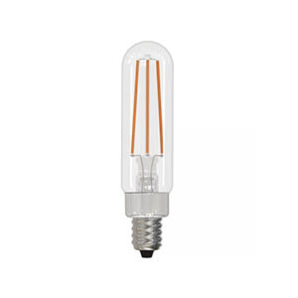 LED Filament Lamp T6 E12 Base 4.5W 120V 27K 450LM Clear Vertical Dim Sta ndard DESIGN