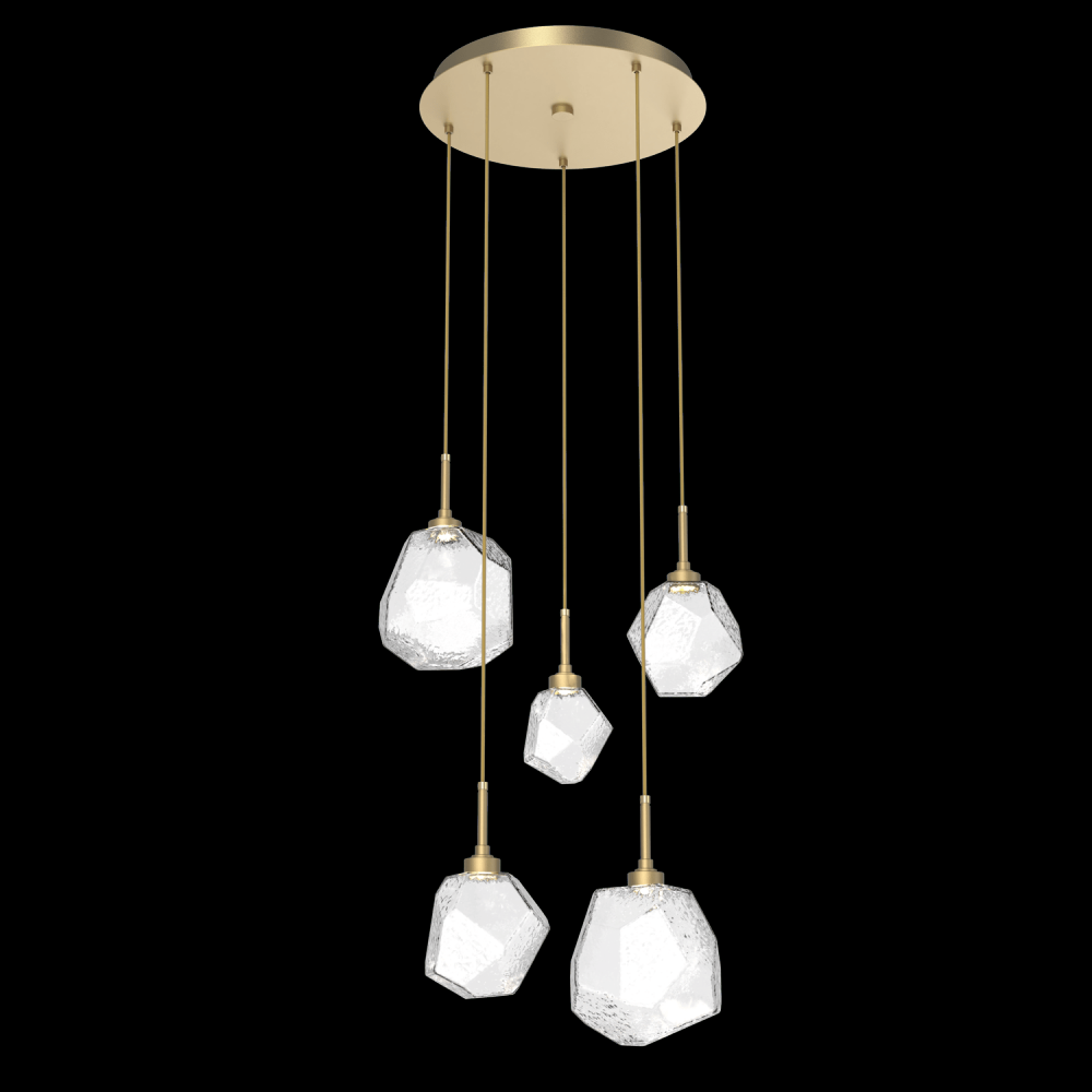 Gem Round 5pc Multi-Pendant