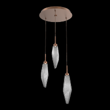 Hammerton CHB0050-03-BB-CS-C01-L1 - Rock Crystal Round 3pc Multi-Pendant