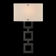 Hammerton CSB0033-0B-NB-IW-E2 - Carlyle Square Link Cover Sconce
