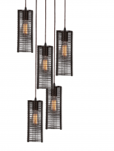 Hammerton CHB0020-11-NB-0-C01-E2 - Downtown Mesh Round 11pc Multi-Pendant
