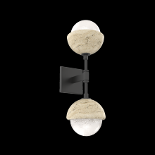 Hammerton IDB0093-02-MB-WL-L1-TR - Cabochon Double Sconce