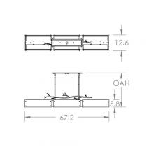 Hammerton PLB0032-0D-BS-BG-001-L1 - Ironwood Linear - 67-Inch (LED)