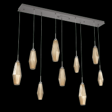 Hammerton PLB0049-09-GP-RB-C01-L3 - Aalto Linear 9pc Multi-Pendant