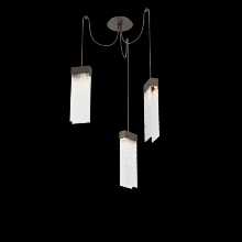 Hammerton SCB0042-03-FB-CR-C01-L3 - Parallel Glass Round 3pc Swag Multi-Pendant