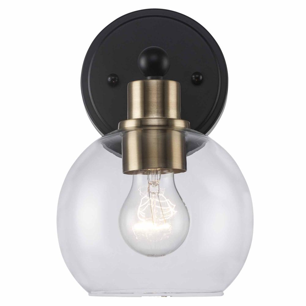 1LT SCONCE BAILEY CL-AG-BK