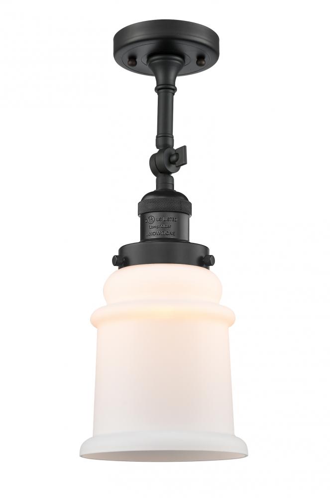 Canton - 1 Light - 6 inch - Matte Black - Adjustable Semi-Flush Mount