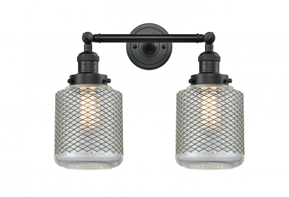 Stanton - 2 Light - 16 inch - Matte Black - Adjustable Bath Vanity Light
