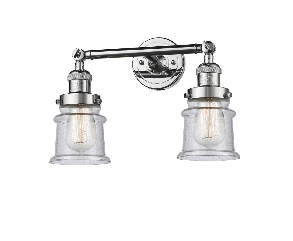 Canton - 2 Light - 17 inch - Polished Chrome - Adjustable Bath Vanity Light