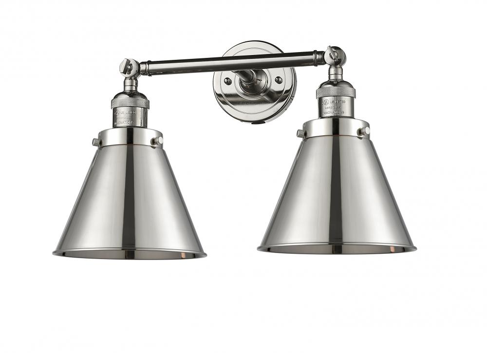 Appalachian - 2 Light - 18 inch - Polished Nickel - Adjustable Bath Vanity Light