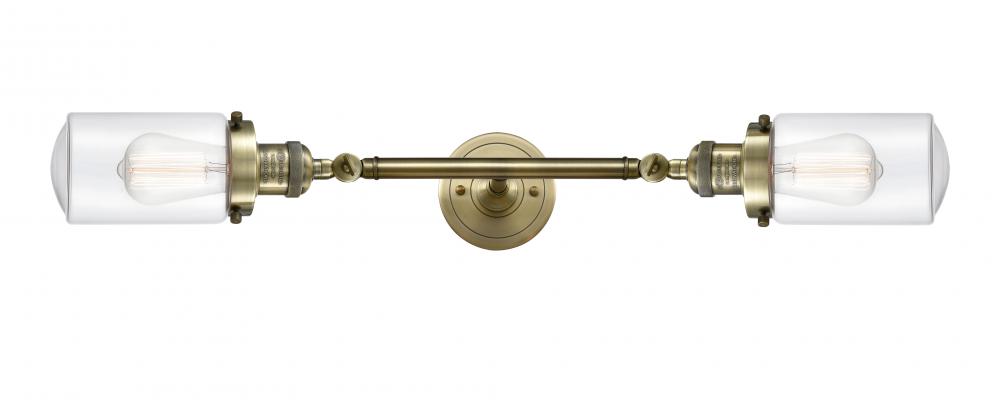 Dover - 2 Light - 5 inch - Antique Brass - Adjustable Bath Vanity Light