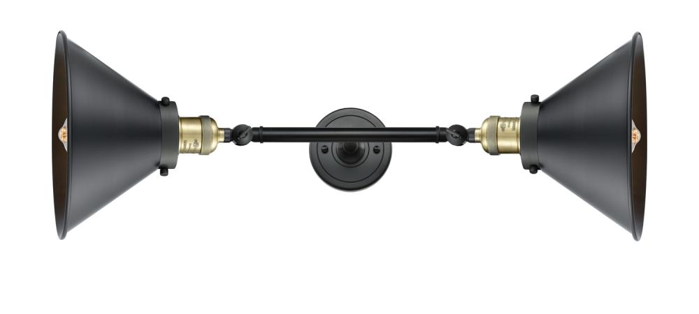 Briarcliff - 2 Light - 10 inch - Black Antique Brass - Adjustable Bath Vanity Light