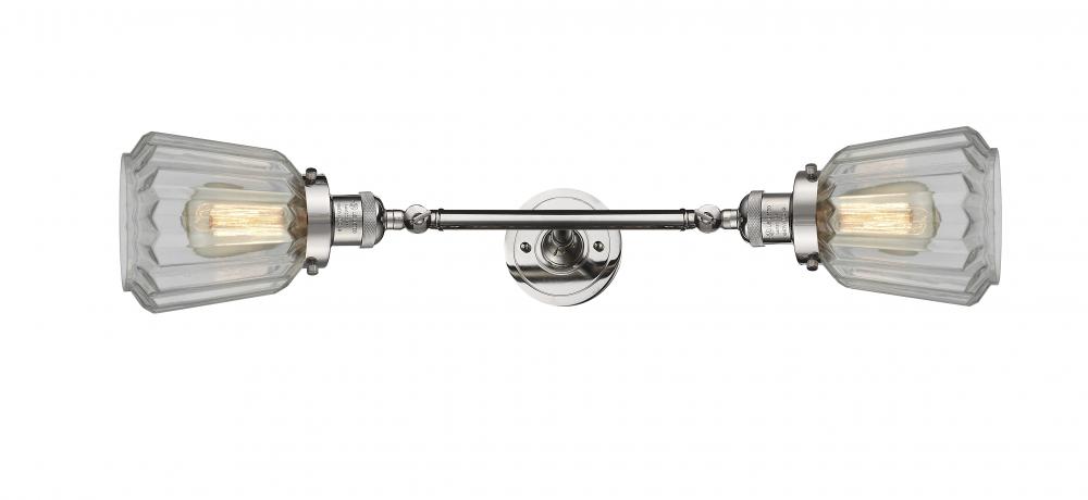 Chatham - 2 Light - 7 inch - Polished Nickel - Adjustable Bath Vanity Light