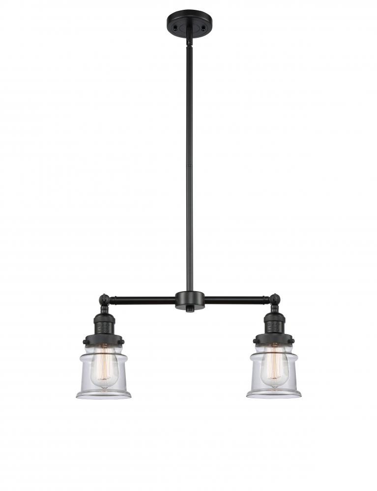 Canton - 2 Light - 21 inch - Matte Black - Stem Hung - Adjustable Island Light