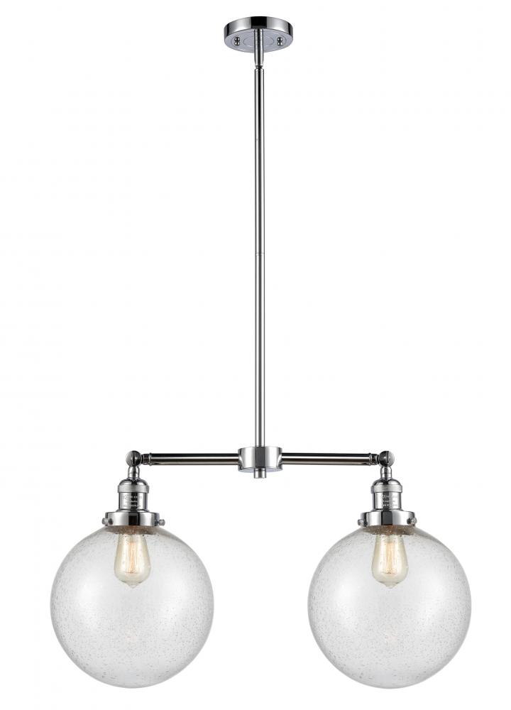 Beacon - 2 Light - 25 inch - Polished Chrome - Stem Hung - Adjustable Island Light
