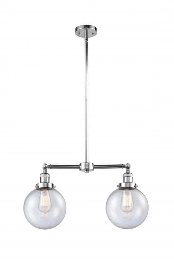 Beacon - 2 Light - 25 inch - Polished Chrome - Stem Hung - Adjustable Island Light