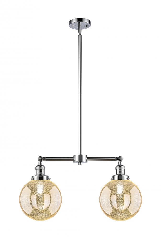 Beacon - 2 Light - 25 inch - Polished Chrome - Stem Hung - Adjustable Island Light