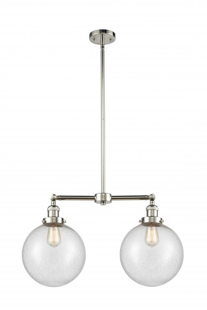 Beacon - 2 Light - 25 inch - Polished Nickel - Stem Hung - Adjustable Island Light