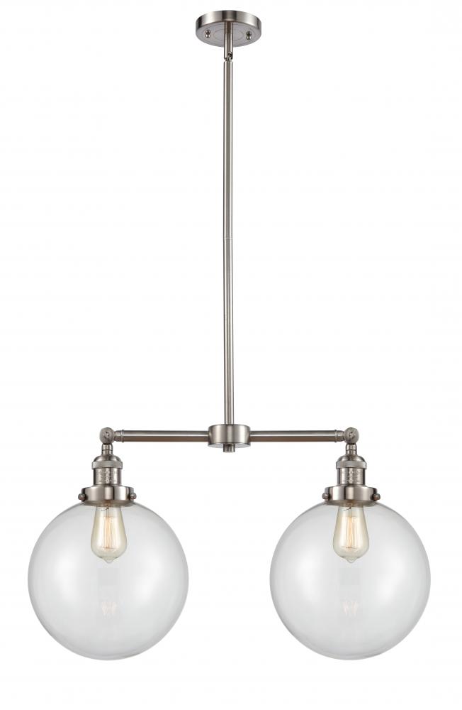 Beacon - 2 Light - 25 inch - Brushed Satin Nickel - Stem Hung - Adjustable Island Light