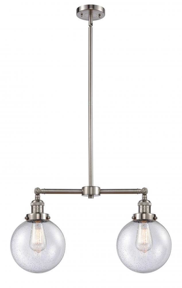 Beacon - 2 Light - 25 inch - Brushed Satin Nickel - Stem Hung - Adjustable Island Light