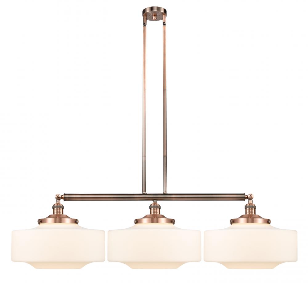 Bridgeton - 3 Light - 50 inch - Antique Copper - Stem Hung - Adjustable Island Light
