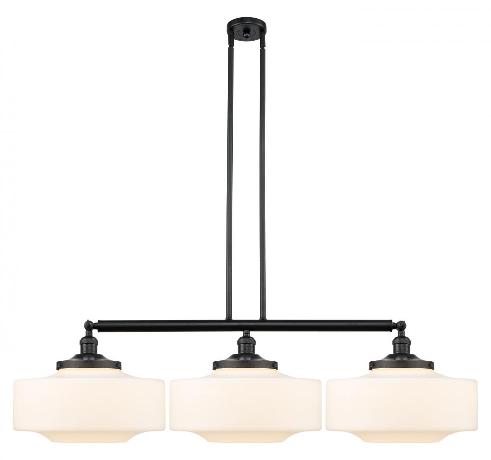 Bridgeton - 3 Light - 50 inch - Matte Black - Stem Hung - Adjustable Island Light