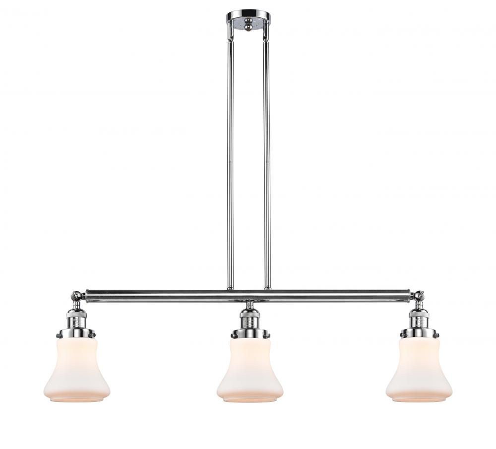 Bellmont - 3 Light - 39 inch - Polished Chrome - Stem Hung - Adjustable Island Light