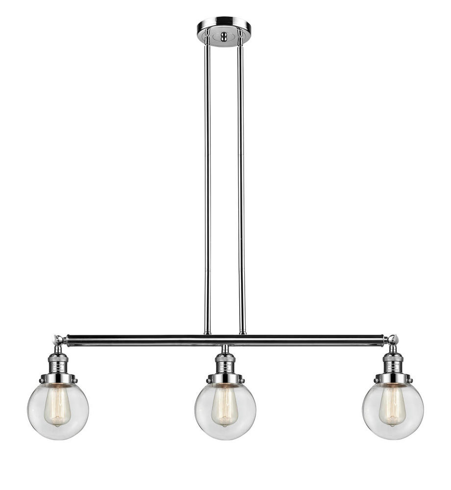 Beacon - 3 Light - 39 inch - Polished Nickel - Stem Hung - Adjustable Island Light