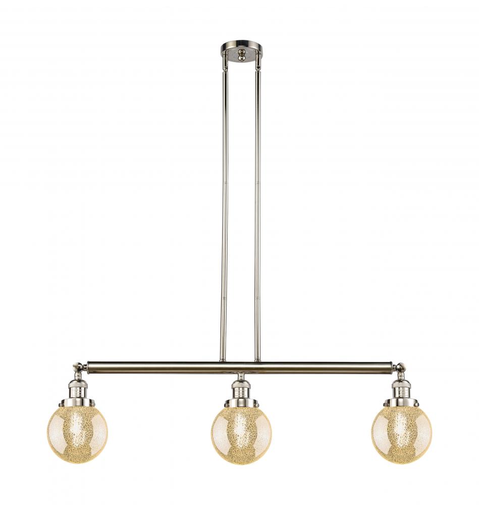 Beacon - 3 Light - 39 inch - Polished Nickel - Stem Hung - Adjustable Island Light
