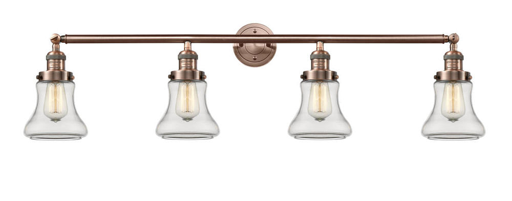 Bellmont - 4 Light - 42 inch - Antique Copper - Adjustable Bath Vanity Light