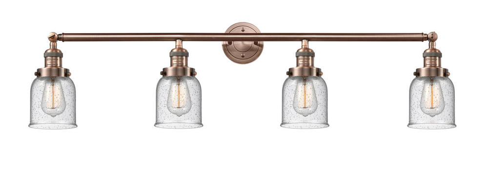 Bell - 4 Light - 42 inch - Antique Copper - Adjustable Bath Vanity Light
