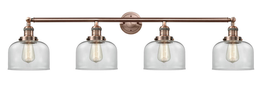 Bell - 4 Light - 44 inch - Antique Copper - Adjustable Bath Vanity Light