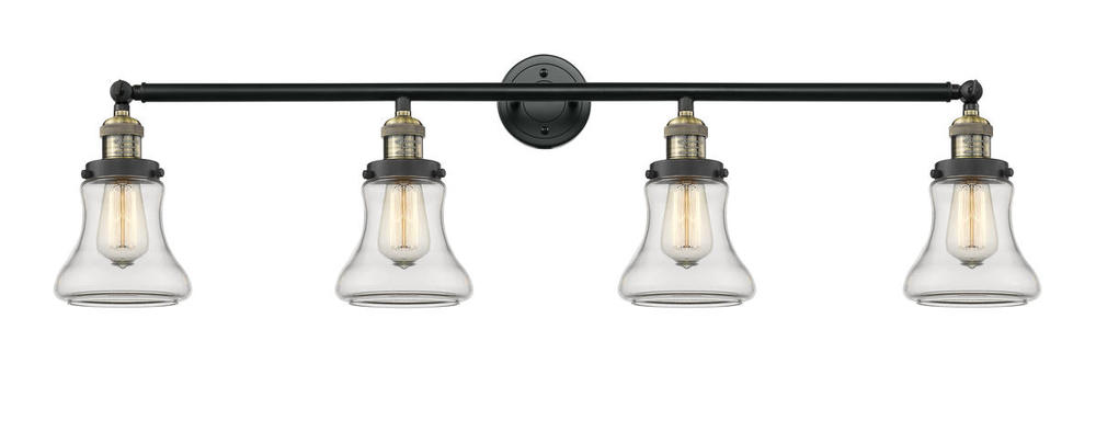 Bellmont - 4 Light - 42 inch - Black Antique Brass - Adjustable Bath Vanity Light