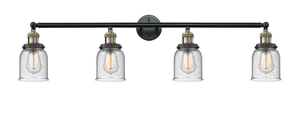 Bell - 4 Light - 42 inch - Black Antique Brass - Adjustable Bath Vanity Light