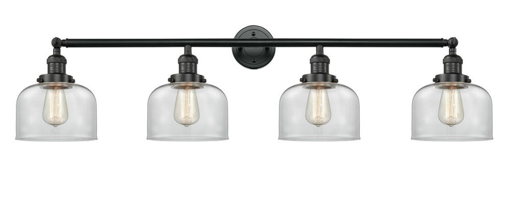 Bell - 4 Light - 44 inch - Matte Black - Adjustable Bath Vanity Light