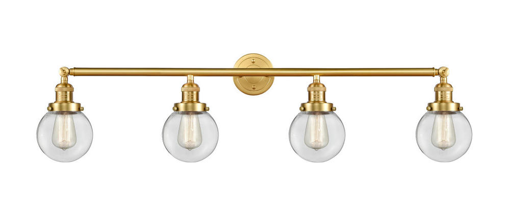 Beacon - 4 Light - 42 inch - Satin Gold - Adjustable Bath Vanity Light