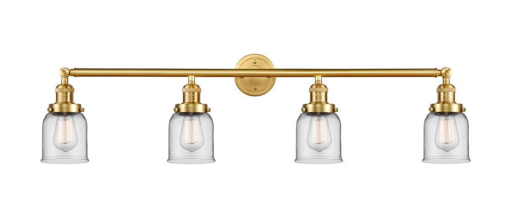 Bell - 4 Light - 42 inch - Satin Gold - Adjustable Bath Vanity Light