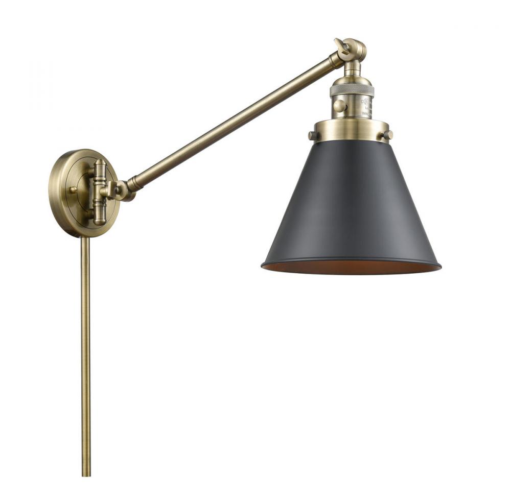 Appalachian - 1 Light - 8 inch - Antique Brass -Adjustable Swing Arm
