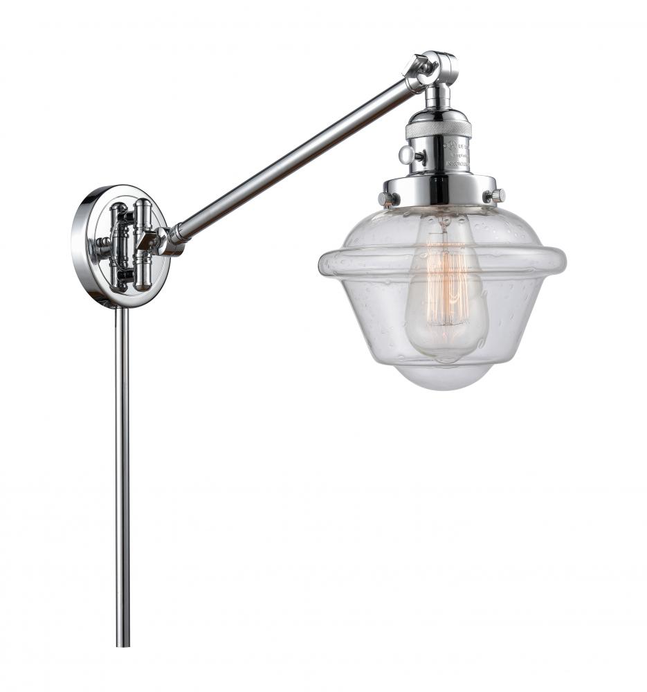 Oxford - 1 Light - 8 inch - Polished Chrome -Adjustable Swing Arm