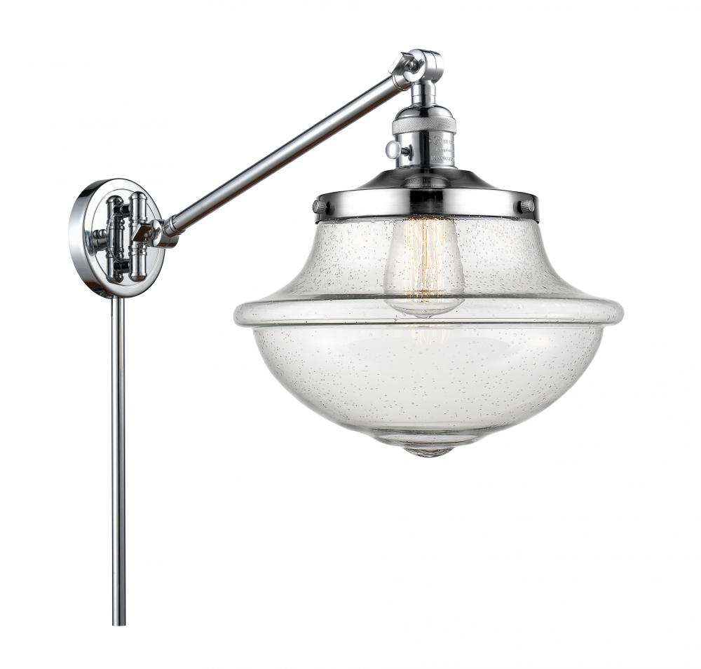 Oxford - 1 Light - 12 inch - Polished Chrome -Adjustable Swing Arm