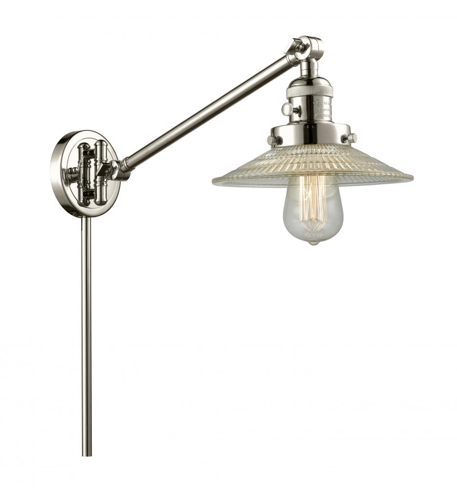 Halophane - 1 Light - 9 inch - Polished Nickel -Adjustable Swing Arm