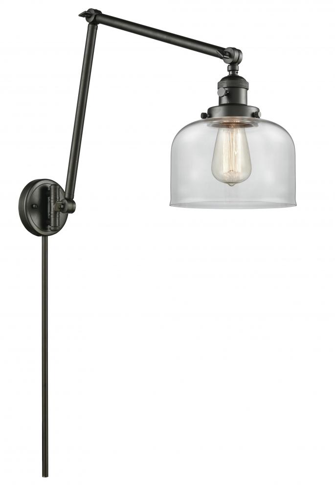 Bell - 1 Light - 8 inch - Oil Rubbed Bronze -Adjustable Swing Arm