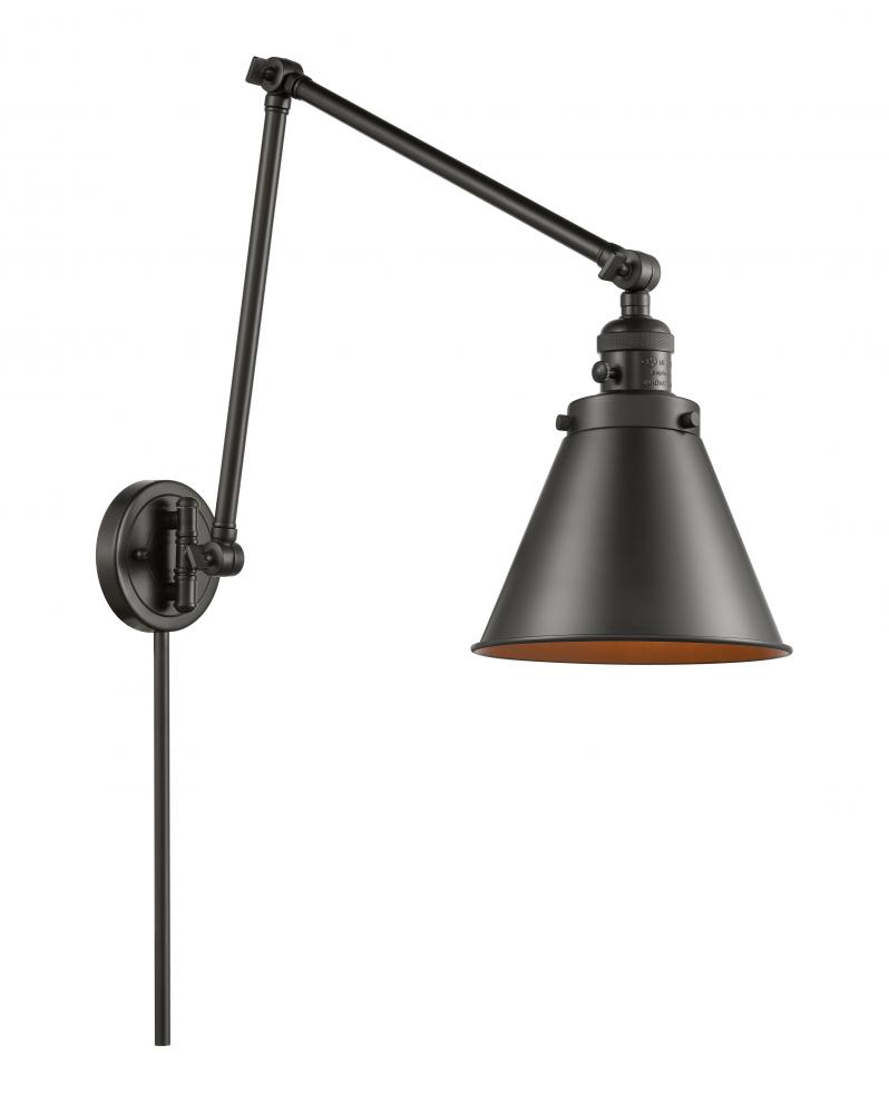 Appalachian - 1 Light - 8 inch - Oil Rubbed Bronze -Adjustable Swing Arm