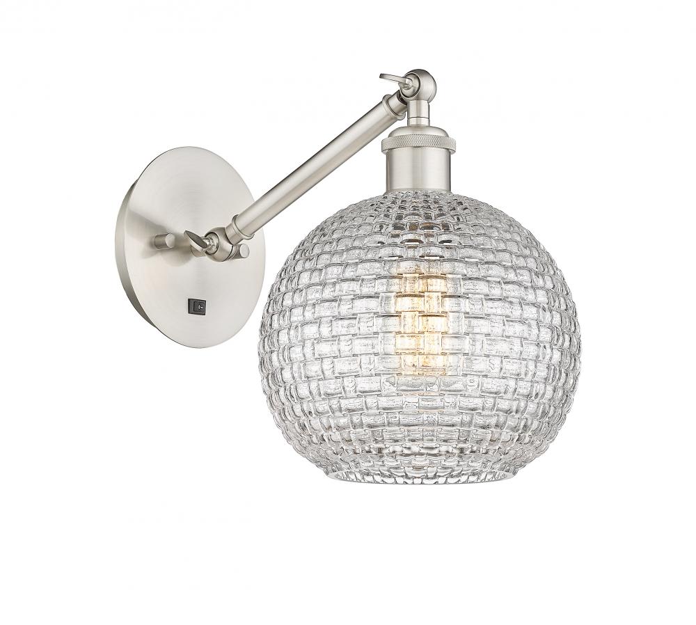 Athens - 1 Light - 8 inch - Brushed Satin Nickel - Adjustable Sconce