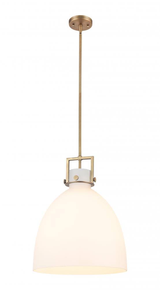 Newton Bell - 1 Light - 16 inch - Brushed Brass - Pendant