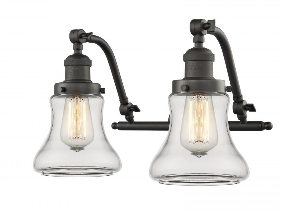 Bellmont - 2 Light - 18 inch - Oil Rubbed Bronze - Adjustable Bath Vanity Light