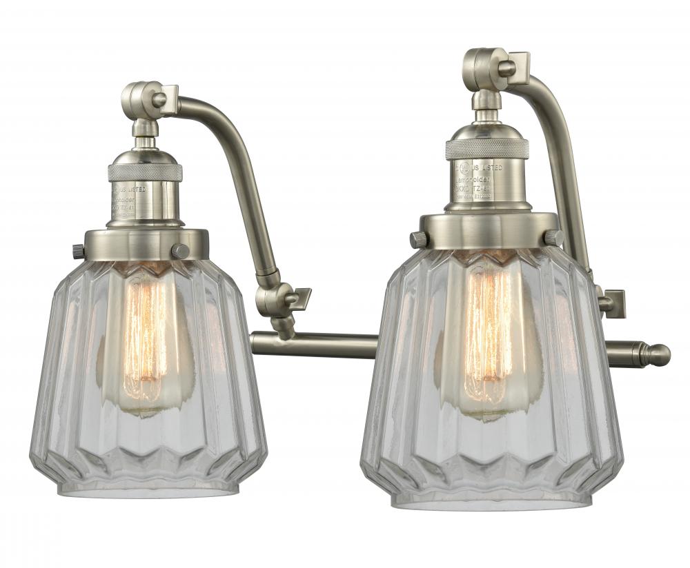 Chatham - 2 Light - 18 inch - Brushed Satin Nickel - Adjustable Bath Vanity Light