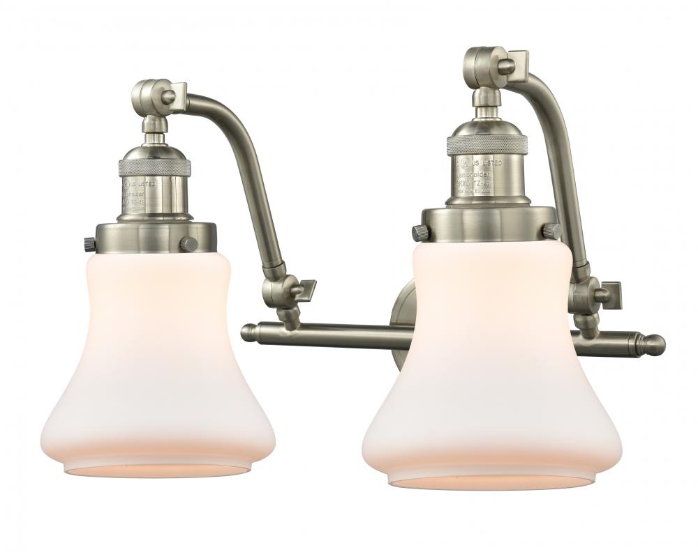 Bellmont - 2 Light - 18 inch - Brushed Satin Nickel - Adjustable Bath Vanity Light